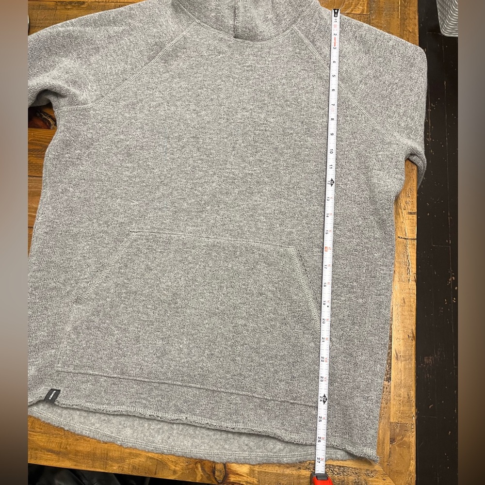 Duckworth Powder Hoodie Grey Rambouillet Merino Fleece Wool Made in USA $175 USD - Picture 15 of 15